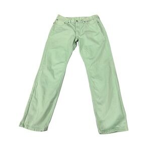 Levis 541 Athletic Taper Jeans Mens 32x30 Mint Green 100% Cotton Denim Pants